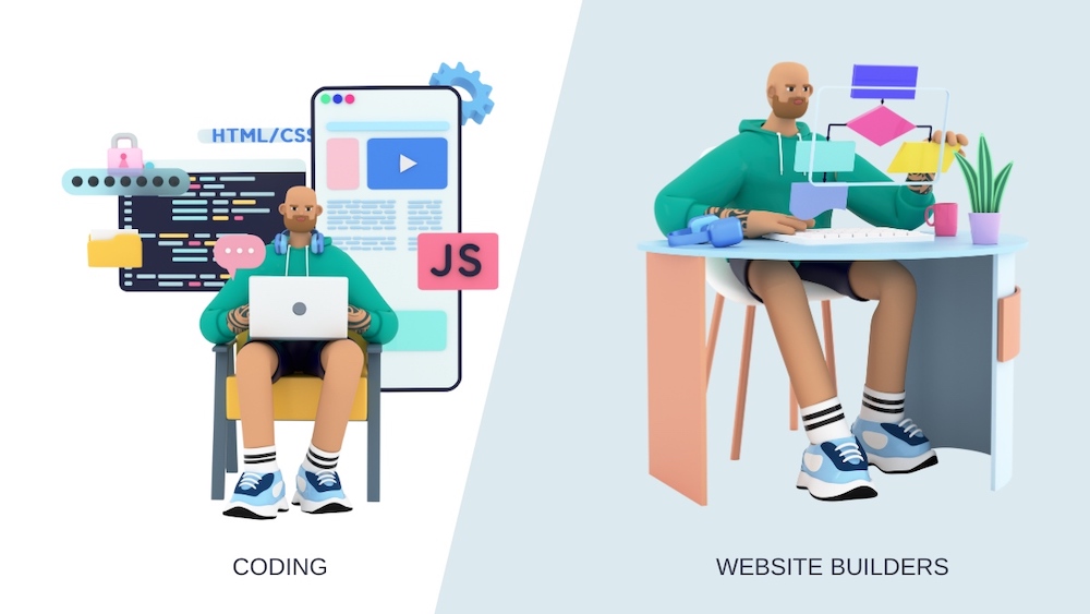 Coding vs website building platforms
